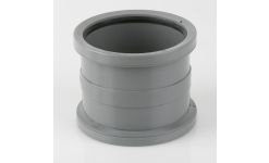 Soil Double Socket Pipe Connector Grey 110mm BS406