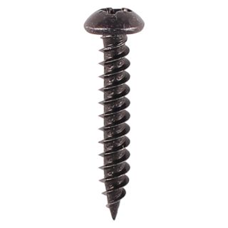 TIMCO No. 8 x 1in Black Jax PZ Round-Head Screws