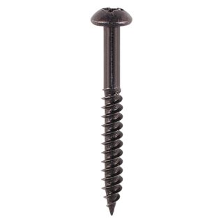 TIMCO No. 10 x 1.5in Black Jax PZ Round-Head Screws