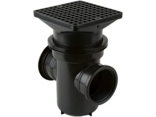 110mm Underground Back Inlet Gully 90° Outlet Square Grid B1003