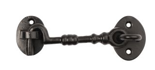 Black Japanned 152mm Cast Cabin Hook