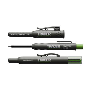 TRACER Deep Hole Construction Pencil & Replacement Lead Set