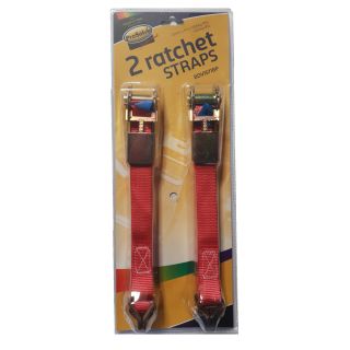 ProSolve 25mm x 5m 1000kg Ratchet Straps - Pack of 2