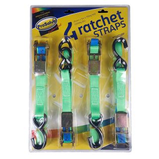 ProSolve 25mm x 5m 750kg Ratchet Straps - Pack of 4