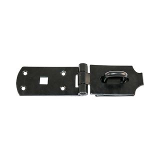 TIMCO 200mm Black Heavy-Duty Bolt-On Hasp and Staple