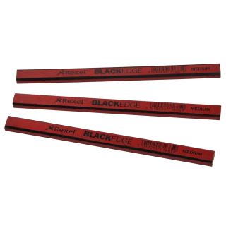 Blackedge Medium Carpenter's Pencils Red - Pack of 12
