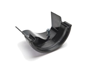 112mm Rainwater Gutter Adaptor to Ogee Left Hand Black BM-BR493
