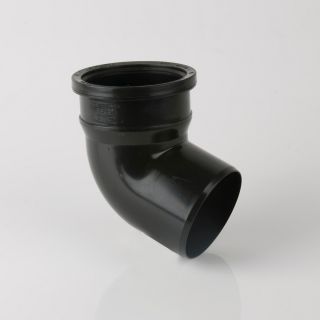 110mm 112.5deg Soil Pipe Bend Black BS421