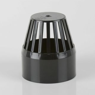 110mm Soil Vent Cowl Black BS427