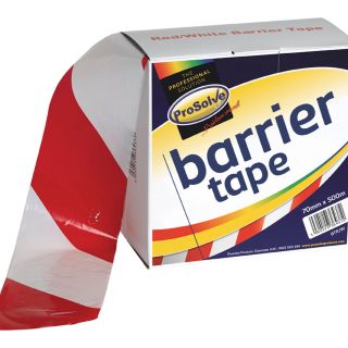 ProSolve 70mm x 500m Red and White Barrier Tape