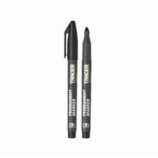TRACER Black Permanent Construction Markers - 2 Pack
