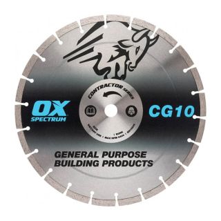 OX Spectrum Contractor 230mm General Purpose Diamond Blade - 10mm Segment / 22.23mm Bore