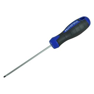 Faithfull Soft-Grip Flared Screwdriver 5.5 x 100mm