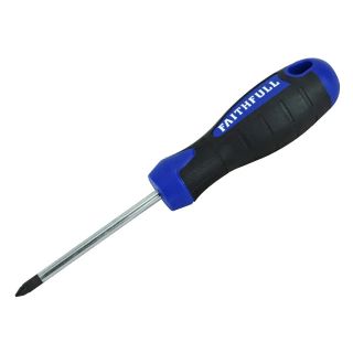 Faithfull Soft-Grip PZ1 Screwdriver 75mm
