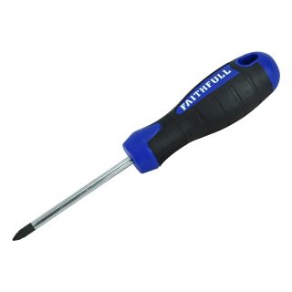 Faithfull Soft-Grip PZ2 Screwdriver 100mm