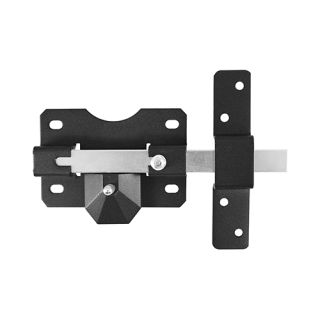 TIMCO 70mm Black Long-Throw Gate Lock