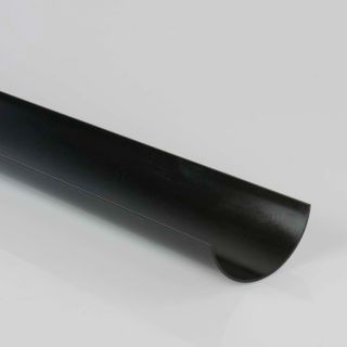 Half Round Rainwater Gutter 112mm 2m Black BM-BR41