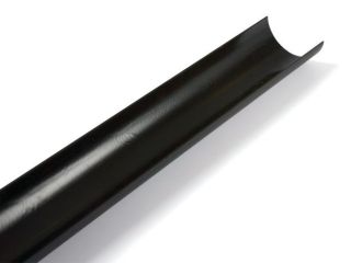 Half Round Rainwater Gutter 112mm 4m Black BM-BR042
