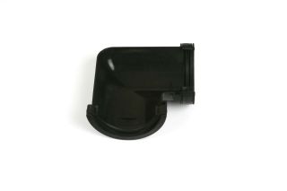 Half Round Rainwater Gutter 112mm 90deg Angle Black BM-BR48