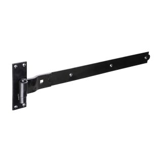 TIMCO Cranked Hook and Band Hinges 600mm Black - Pair