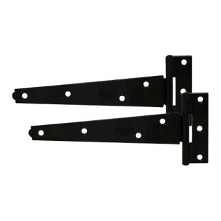 TIMCO Light Tee Hinges 150mm Black - Pair