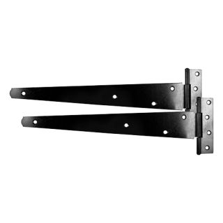 TIMCO Medium-Duty Tee Hinges 300mm Black - Pair