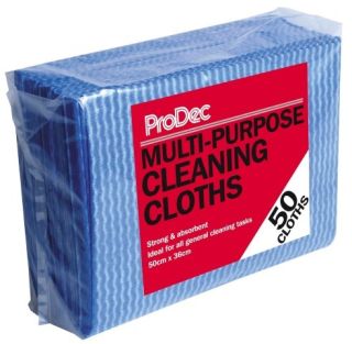 Multi Purpose Cleaning Cloths Blue 50pk