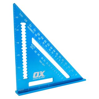 OX Pro 180mm Aluminium Metric Rafter Square