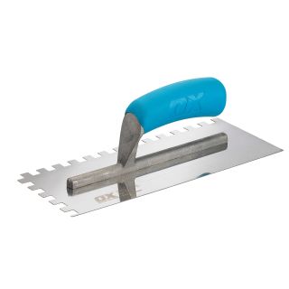 OX Trade 10mm Notched Stainless Steel Trowel