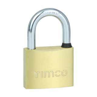 TIMCO 50mm Brass Padlock