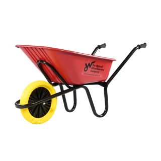 Walsall Ranger Heavy-Duty Wheelbarrow 120L - Red HDPE