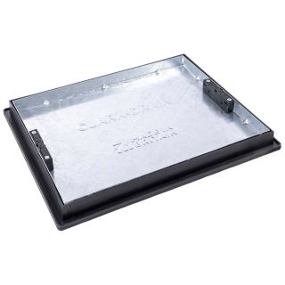 Recessed Galvanised Shallow Tray & Polypropylene Frame 5 Tonne 600 x 450 x 56mm with Handles (T11G3)