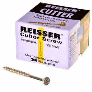 Reisser 6.0x80mm Cutter Screw Countersunk Pozi Box 100