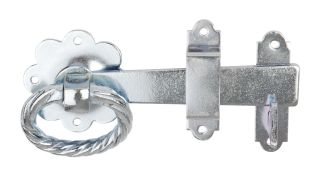 Ring Gate Latch Bright Zinc Plated 152mm 