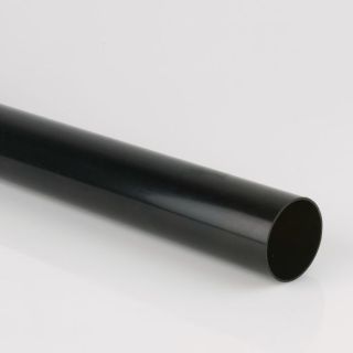 Round Rainwater 68mm Downpipe 4m Black BM-BR203