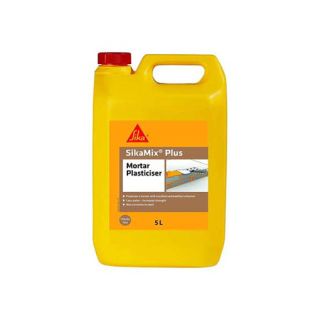 Sika SikaMix Plus Mortar Admix Plasticiser 5 Litre Admixture