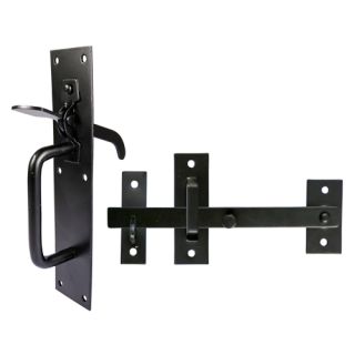 TIMCO 185mm Black Medium-Duty Suffolk Latch