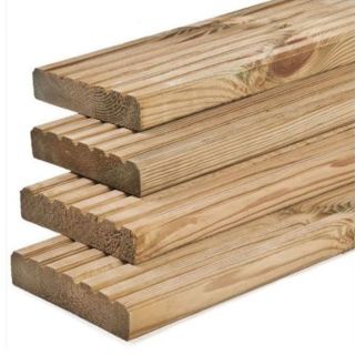 32x150mm x 4.8m Softwood Decking Board