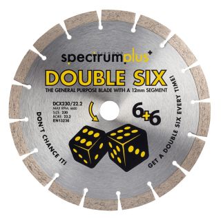 Spectrum Double Six Diamond Blade 230mm