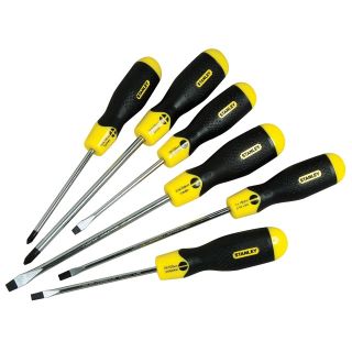 Stanley Cushion Grip Screwdriver Set - 6 Piece