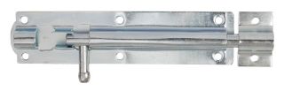 Straight Tower Bolt Bright Zinc Plated 152mm 