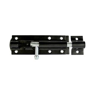 TIMCO 150mm Black Straight Tower Bolt