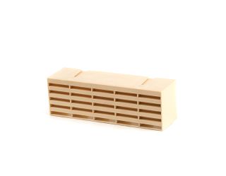 Airbrick Plastic Louvre Buff 9x3" (215x75mm)