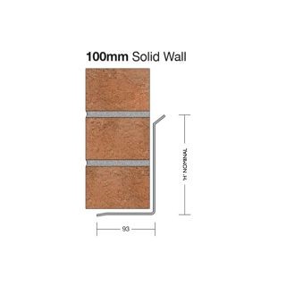 100mm Single Leaf Steel Lintel Medium Load LA 1200mm