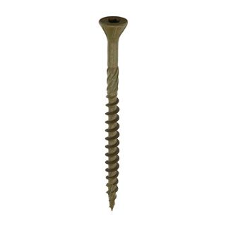 Premium Decking Screws Countersunk Exterior Green 4.5x75mm 250no.