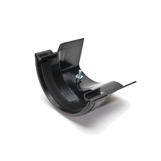 112mm Rainwater Gutter Adaptor to Ogee Right Hand Black BM-BR492