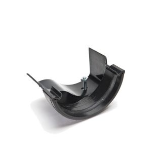 112mm Rainwater Gutter Adaptor to Ogee Left Hand Black BM-BR493