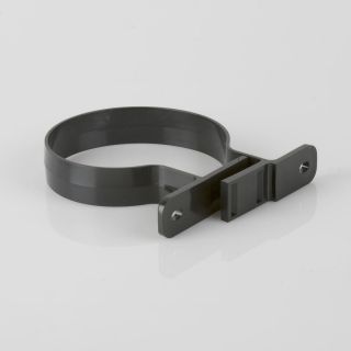 110mm Soil Double Fixing Pipe Bracket Black BS407