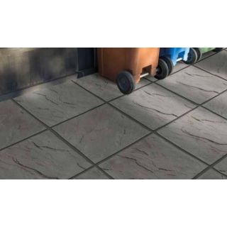 Bradstone Peak Riven Paving Dark Grey 450x450x35mm