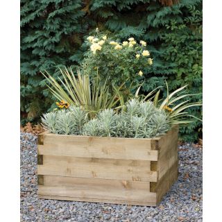 Forest Garden Caledonian Square Raised Bed - with Base - 90 x 90cm